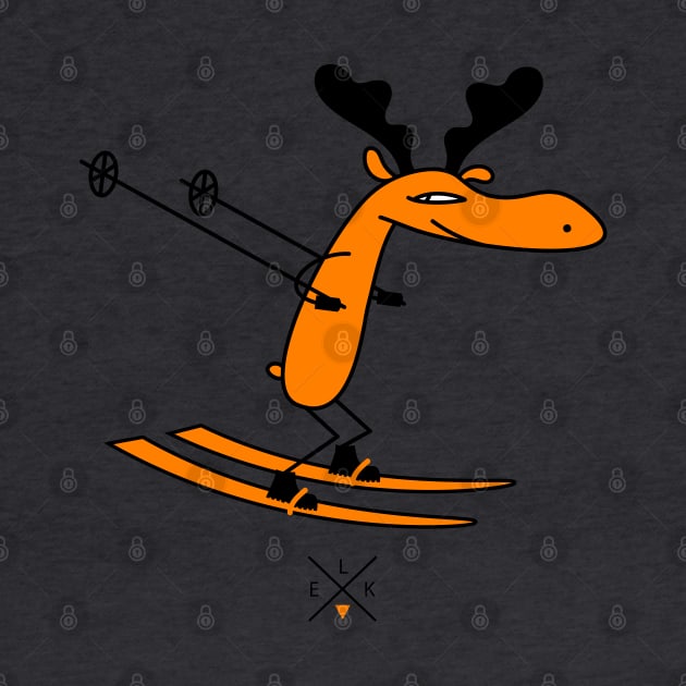 Skier moose by spontania